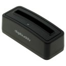 digibuddy - Akkuladestation kompatibel zu Samsung EB-575152 - schwarz - EOL