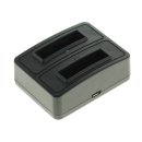 OTB Akkuladestation Dual kompatibel zu Casio NP-20 - schwarz