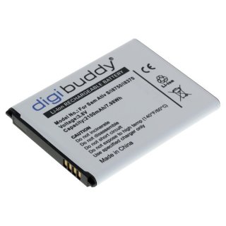 digibuddy - Ersatzakku kompatibel zu Samsung Galaxy Ativ S GT-I8750 - 3,8 Volt 2100mAh Li-Ion