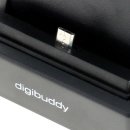 digibuddy - USB Dockingstation 1401 - Samsung-Micro-USB-Stecker variabler Connector - schwarz