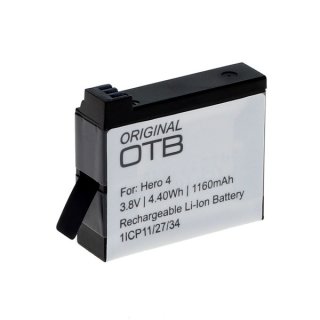 OTB - Ersatzakku kompatibel zu GoPro Hero4 - 3,8 Volt 1160mAh Li-Ion