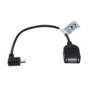 OTB - Adapterkabel Micro-USB OTG (USB On-The-Go) für Smartphones, Tablets und Camcorder abgewinkelt