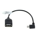 OTB - Adapterkabel Micro-USB OTG (USB On-The-Go) für Smartphones, Tablets und Camcorder abgewinkelt