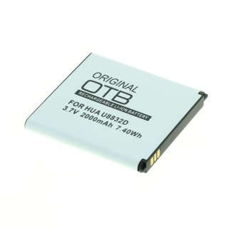OTB - Ersatzakku kompatibel zu Huawei U8832D / G500D / Ascend P1 LTE / 201HW / HB5R1H - 3,7 Volt 2000mAh Li-Ion