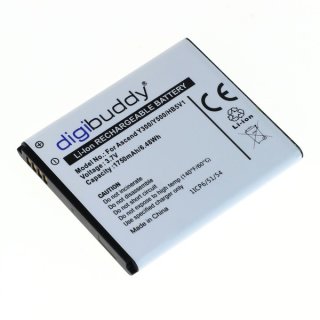 digibuddy - Ersatzakku kompatibel zu Huawei Ascend Y530 / G510 / Y210 (HB4W1H) - 3,7 Volt 1750mAh Li-Ion