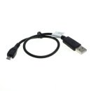 OTB - Datenkabel Micro-USB - 0,3m - schwarz - mit...