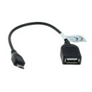 OTB - Adapterkabel Micro-USB OTG (USB On-The-Go) für...