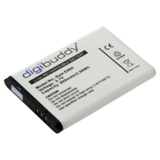 digibuddy - Ersatzakku kompatibel zu Samsung E900 / X150 / X200 / X300 - 3,7 Volt 800mAh Li-Ion