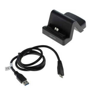 digibuddy - USB Dockingstation 1401 - Samsung-Micro-USB-3.0-Stecker variabler Connector - schwarz