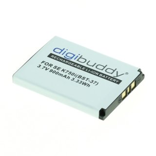 digibuddy - Ersatzakku kompatibel zu Sony Ericsson BST-37 - 3,7 Volt 900mAh Li-Ion