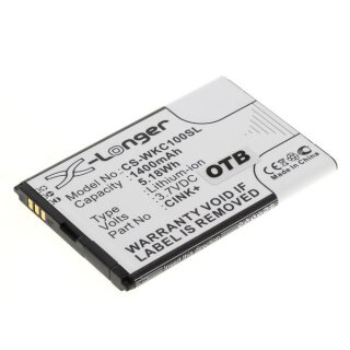 OTB - Ersatzakku kompatibel zu Wiko Cink - 3,7 Volt 1400mAh Li-Ion