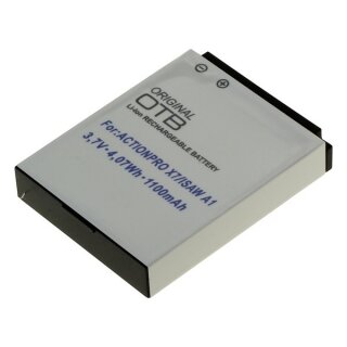 OTB - Ersatzakku kompatibel zu Actionpro X7 / Isaw A1/A2Ace/A3/ Extreme - 3,7 Volt 1100mAh Li-Ion