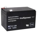 Multipower - MP12-12B - 12 Volt 12Ah Pb
