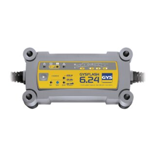 GYS - GYSFLASH 6.24 - Bleiladegerät 6/12/24 Volt 6A
