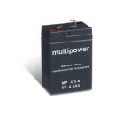 Multipower - MP4.5-6 - 6 Volt 4500mAh Pb