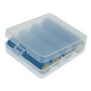 Transportbox / Cellsafe / Aufbewahrungsbox für 4x 18650 Akkus - für Zellen ohne PCB