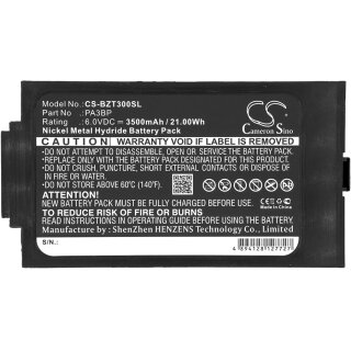 Ersatzakku - CS-BZT300SL - Bullard PA3BP / PA30 PAPR - 6 Volt 3500mAh Ni-MH