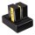 PATONA - Dual Schnell-Ladegerät - Garmin Virb 360 / VIRB360 / GMICP702335 - inkl. Micro-USB Kabel