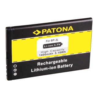 Patona - Ersatzakku - Nokia BP-3L / 603 / Lumia 510 - 3,7 Volt 1400mAh Li-Ion