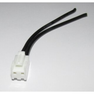 JST - VHR-2N - Stecker mit Ableiter [schwarz/schwarz] ca. 15cm