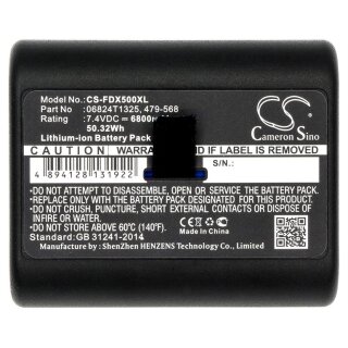 Ersatzakku - CS-FDX500XL - Fluke 06824T1325 / DSX Versiv - 7,4 Volt 6800mAh Li-Ion