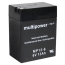Multipower - MP13-6 - 6 Volt 13Ah Pb