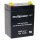 Multipower - MP2.9-12 - 12 Volt 2900mAh Pb - Blei-Akku AGM, Standard, Faston 4,8 mm +Pol links