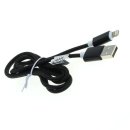 OTB - Datenkabel 2in1 - iPhone / Micro-USB - Nylonmantel - 1m - schwarz