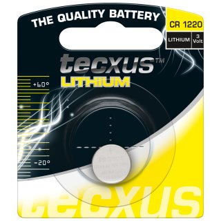 tecxus - CR 1220 / CR1220 - 3 Volt 35mAh Lithium