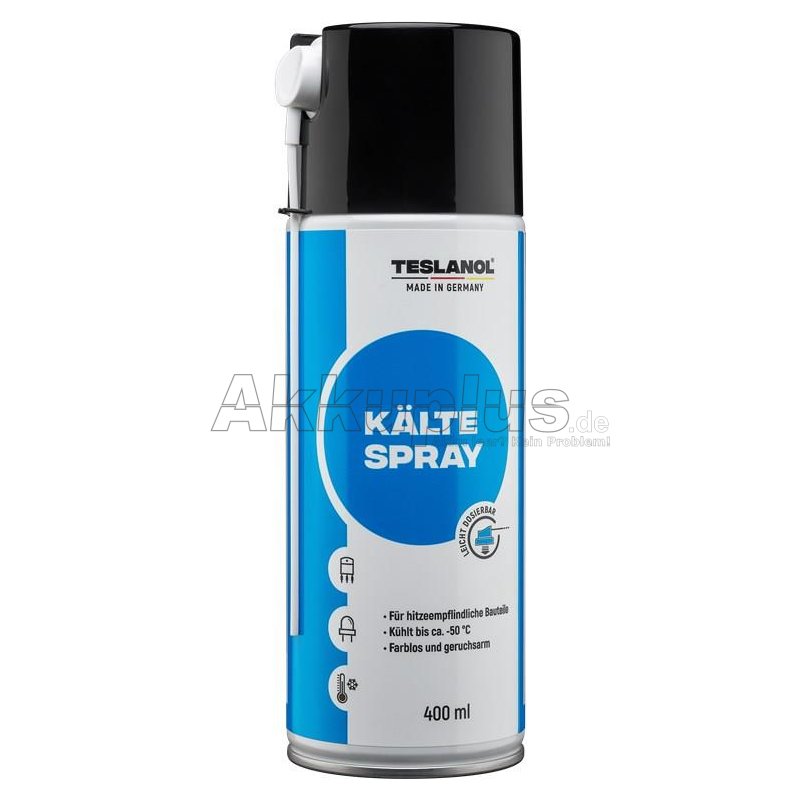 teslanol - Kälte-Spray / Kältespray / Vereisungsspray zur Kühlung von
