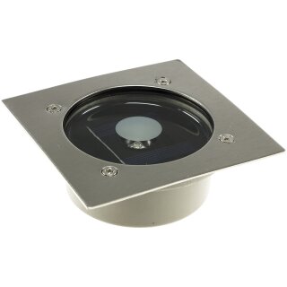 Solar LED Bodenstrahler CTB-E eckig 105x105 mm | IP44 | Edelstahl | befahrbar bis 2.000 kg