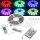 RGB LED-Stripe Set 5m + Mini Controller Farbwechsel, FB, IP20, mit Netzteil