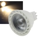 LED Strahler MR16 "H60 COB" 1 COB, 3000k, 500lm, 12V/7W, warmweiß