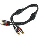 Premium Cinch-Kabel Stereo 1m für analoge Stereo...