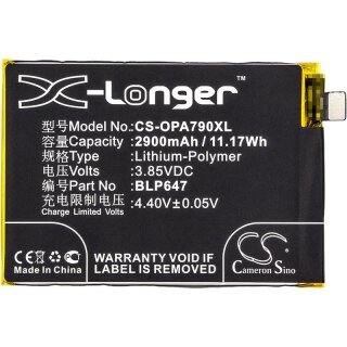 Ersatzakku - CS-OPA790XL - OPPO A79 / BLP647 - 3,85 Volt 2900mAh Li-Polymer
