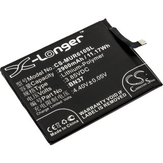 Ersatzakku - CS-MUR610SL - Xiaomi / Redmi BN37 / Cereus / M1804C3CC - 3,85 Volt 2900mAh Li-Polymer