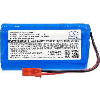 Ersatzakku - CS-EPV300VX - iLife V3s / V5 / ICP 186500-22F-M-3S1P-S - 11,1 Volt 2600mAh Li-Ion