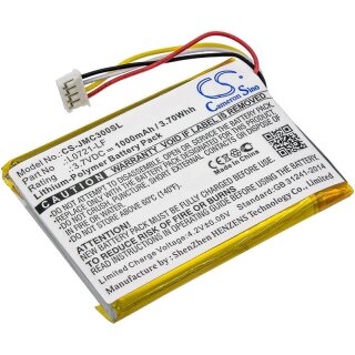 Ersatzakku - CS-JMC300SL - JBL L0721-LF / Clip 3 - 3,7 Volt 1000mAh Li-Polymer