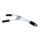 OTB - 2in1 Audio-Adapter - USB Type C (USB-C) --> 3,5mm Stereo - Kabel und Ladeanschluss