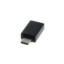 OTB - Adapter Slim - USB Type C (USB-C) Stecker auf USB-A 3.0 Buchse - OTG Support - schwarz