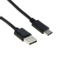 OTB - Datenkabel - USB Type C (USB-C) Stecker auf USB A (USB-A 2.0) Stecker - 1,0m - langer Stecker