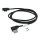 OTB - Datenkabel Micro-USB - Nylonmantel / 90 Grad Stecker / braided / L Shape - 1,0m - schwarz