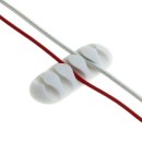 OTB - Kabelmanagement - Kabelclips / Kabelhalter - 10er Set weiß