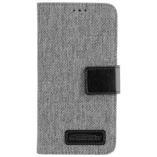 COMMANDER - Book Case DRESS GREY für Apple iPhone X / XS