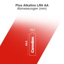Camelion - Plus Alkaline - Mignon AA - 1,5 Volt 2700mAh - 4er Folie