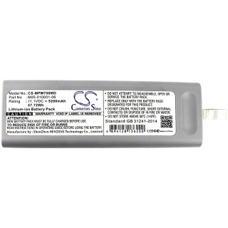 Ersatzakku - CS-MPM700MD - Mindray Accutorr V / 0146-00-0099 - 11,1 Volt 5200mAh Li-Ion