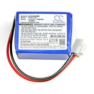 Ersatzakku - CS-ECG803MD - Biocare HYLB-114A / ECG-9803 - 14,8 Volt 1350mAh Li-Ion