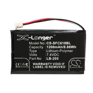 Ersatzakku - CS-SFC618BL - Safescan 6185 / 131-0477 - 7,4 Volt 1200mAh Li-Polymer