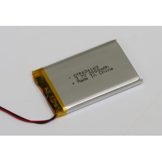 Einzelzelle - 634169 - 3,7 Volt 2000mAh Li-Polymer