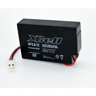 XCell - XP0.8-12 - 12 Volt 800mAh Pb mit AMP Stecker